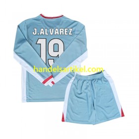 Atlético Madrid Julian Alvarez 19 Kinder Auswärts Trikotsatz 2024/25 Langarm